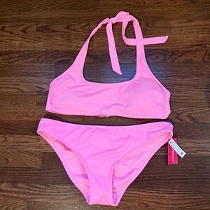 Xhilaration Ribbed Pink Bikini Size XL New with tags